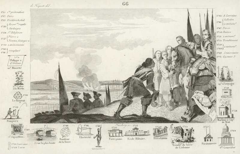 Battaglia di Fontenoy, 1745 da French School