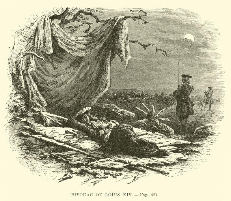 Bivacco di Luigi XIV da French School