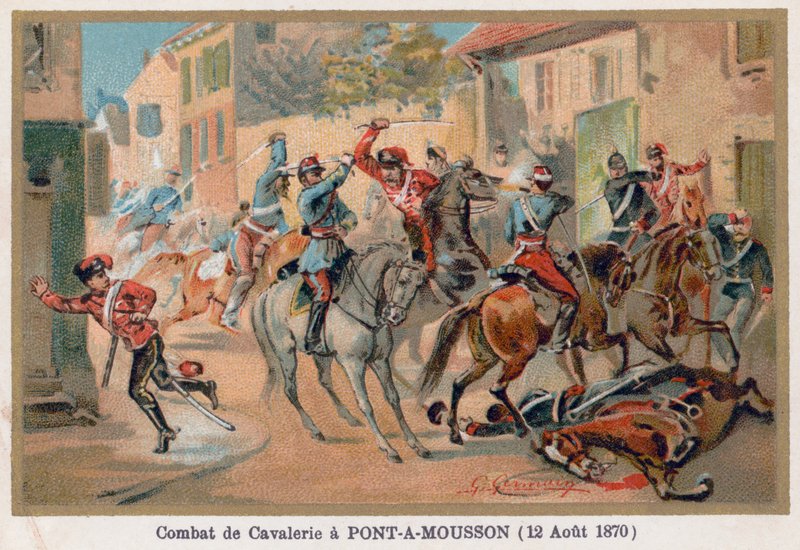 Combattimento di cavalleria a Pont-à-Mousson da French School