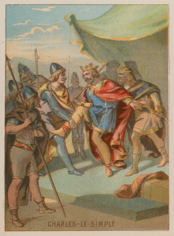 Carlo il Semplice sconfigge Rollo da French School