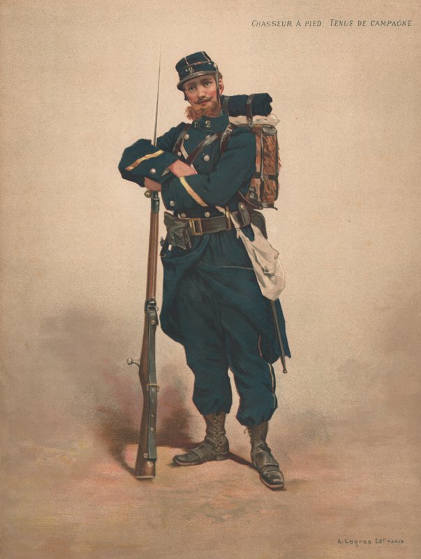 Cacciatore a Piedi, Uniforme da Campagna da French School