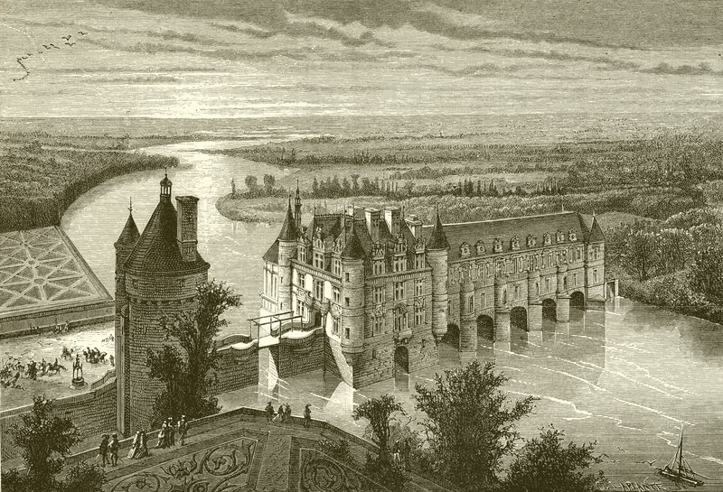 Castello di Chenonceaux da French School
