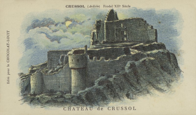 Castello di Crussol, Crussol, Ardèche da French School