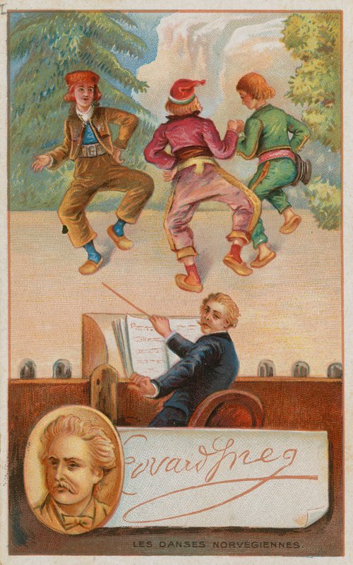 Il compositore Edvard Grieg e Danze Norvegesi da French School