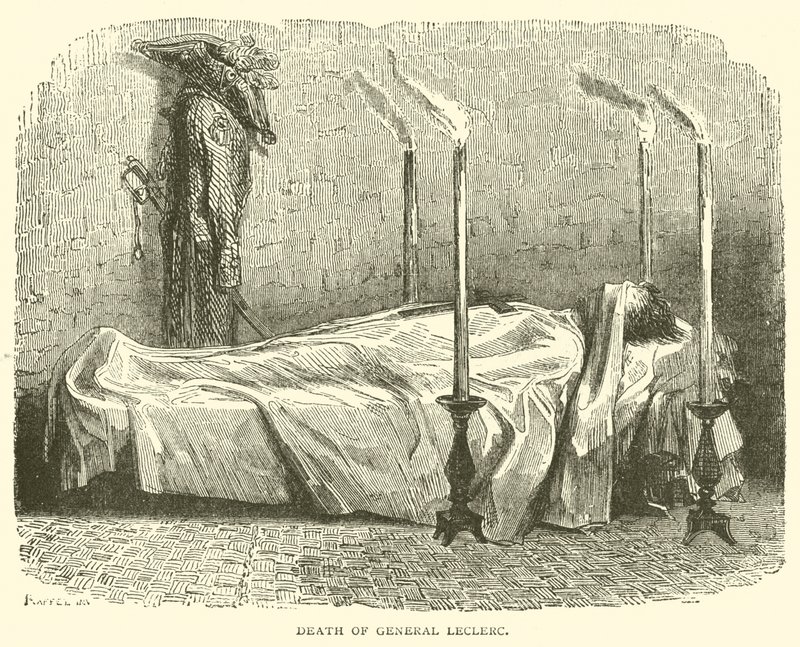 Morte del generale Leclerc da French School