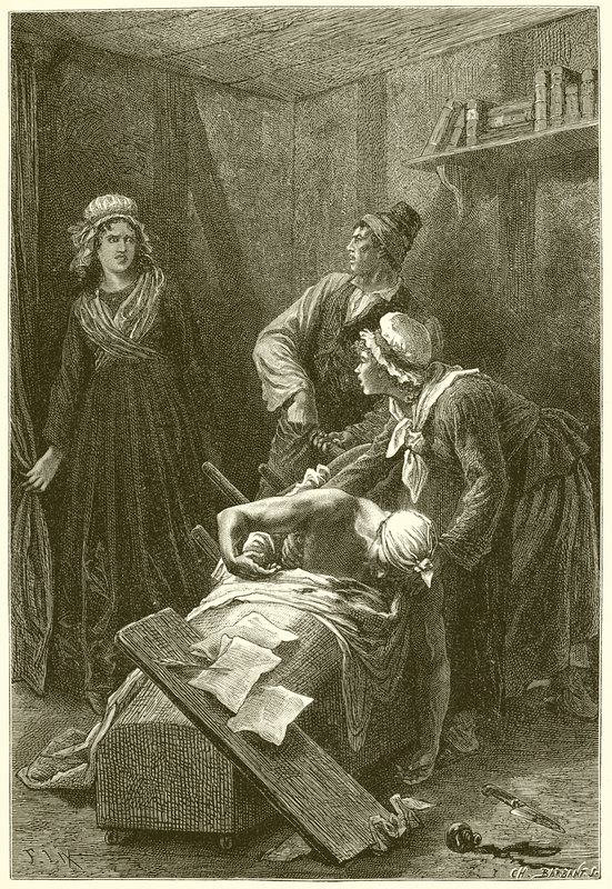 Morte di Marat da French School