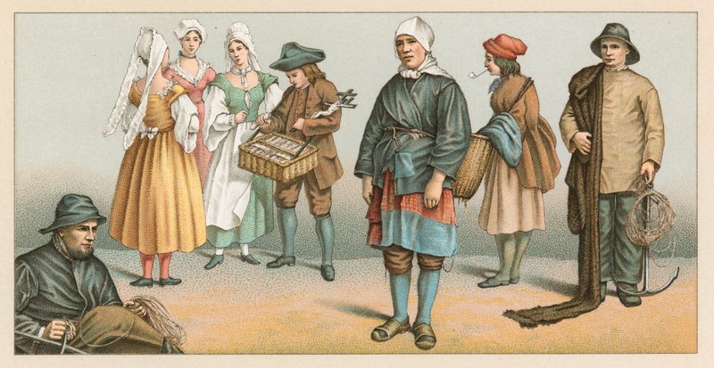 Costume francese del XIX secolo da French School