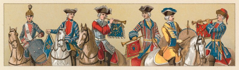 Costume francese del XVIII secolo da French School