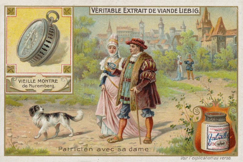 Estratto di carne francese (Bouillon), Coppia che si corteggia da French School