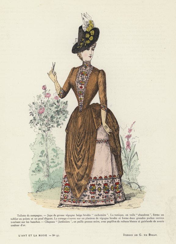 Tavola di moda francese, 1885-86 da French School