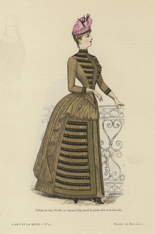 Tavola di moda francese, 1885-86 da French School