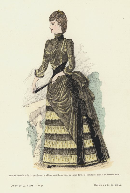Tavola di moda francese, 1885-86 da French School