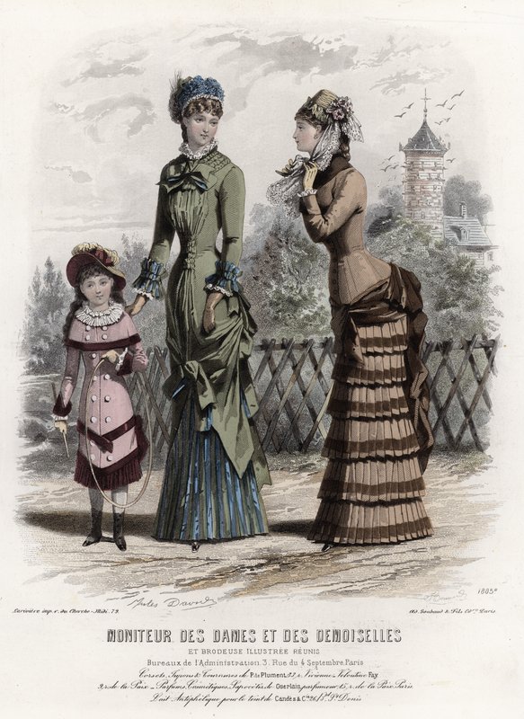 Tavola di moda francese, fine XIX secolo da French School