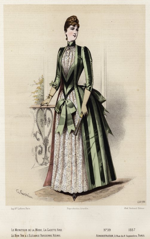 Tavola di moda francese, fine XIX secolo da French School