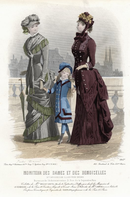Tavola di moda francese, fine XIX secolo da French School
