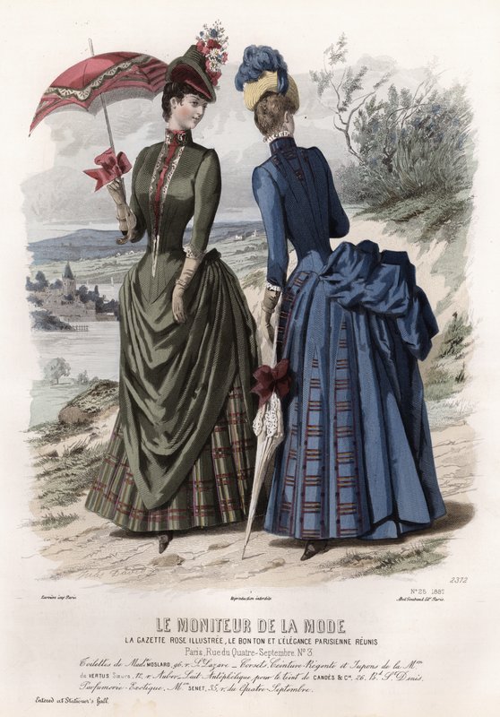Tavola di moda francese, fine XIX secolo da French School