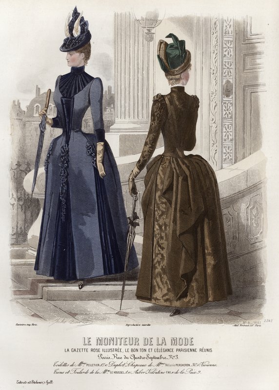 Tavola di moda francese, fine XIX secolo da French School
