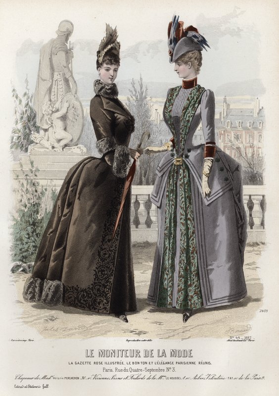 Tavola di moda francese, fine XIX secolo da French School