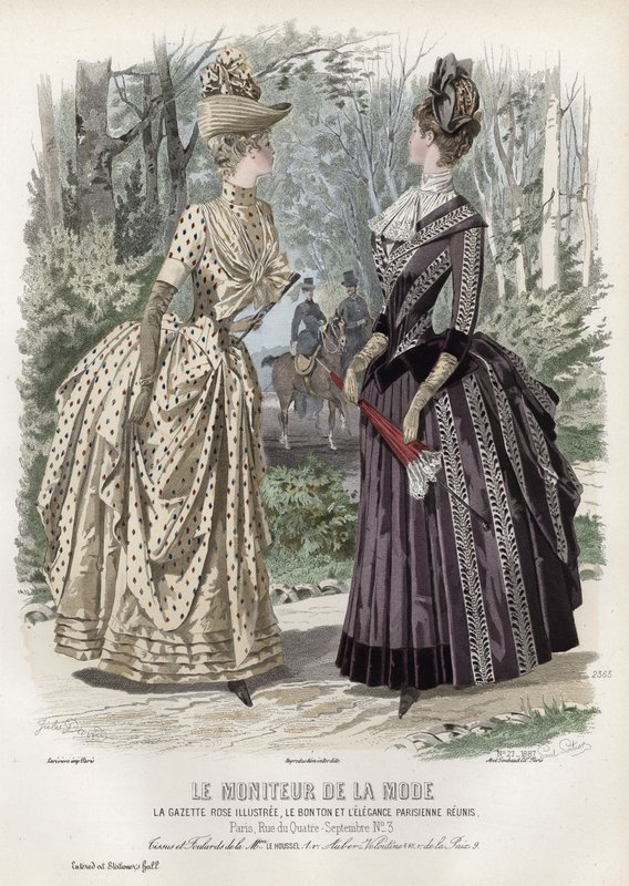 Tavola di moda francese, fine XIX secolo da French School