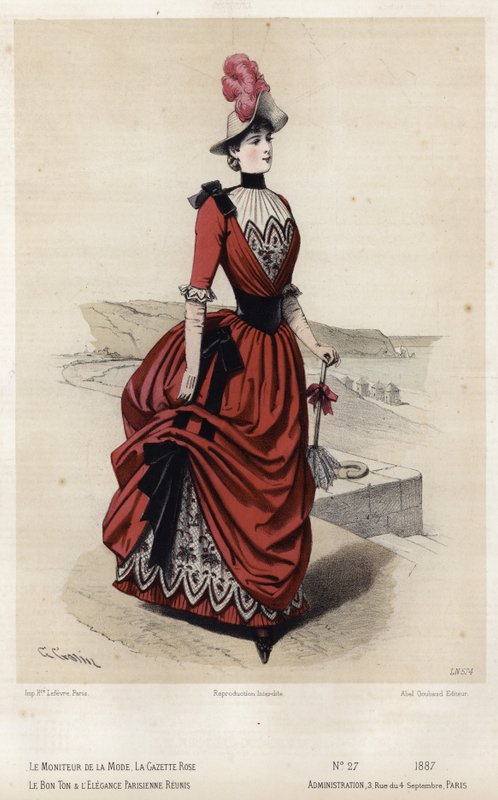 Tavola di moda francese, fine XIX secolo da French School