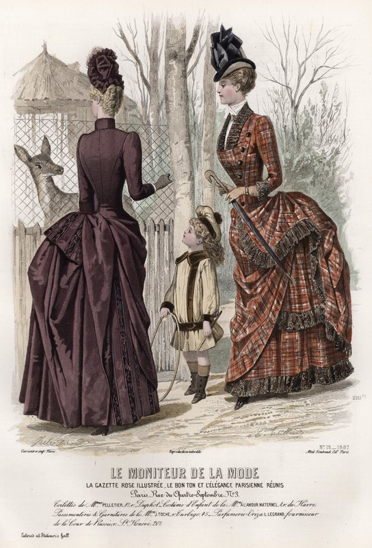 Tavola di moda francese, fine XIX secolo da French School