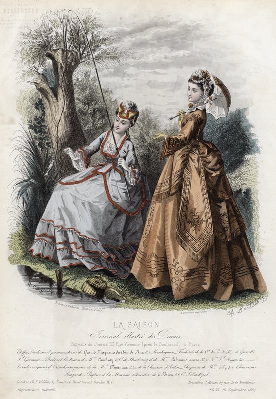 Tavola di moda francese, fine XIX secolo da French School