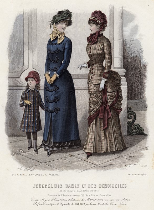 Tavola di moda francese, fine XIX secolo da French School