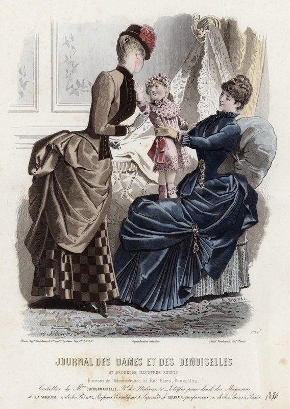 Tavola di moda francese, fine XIX secolo da French School