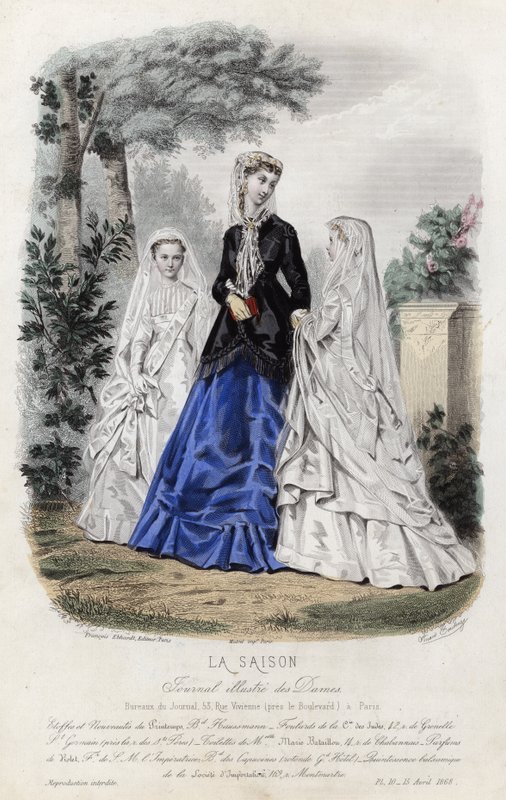 Tavola di moda francese, fine XIX secolo da French School