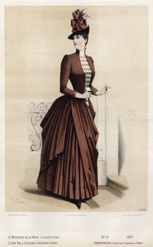 Tavola di moda francese, fine XIX secolo da French School