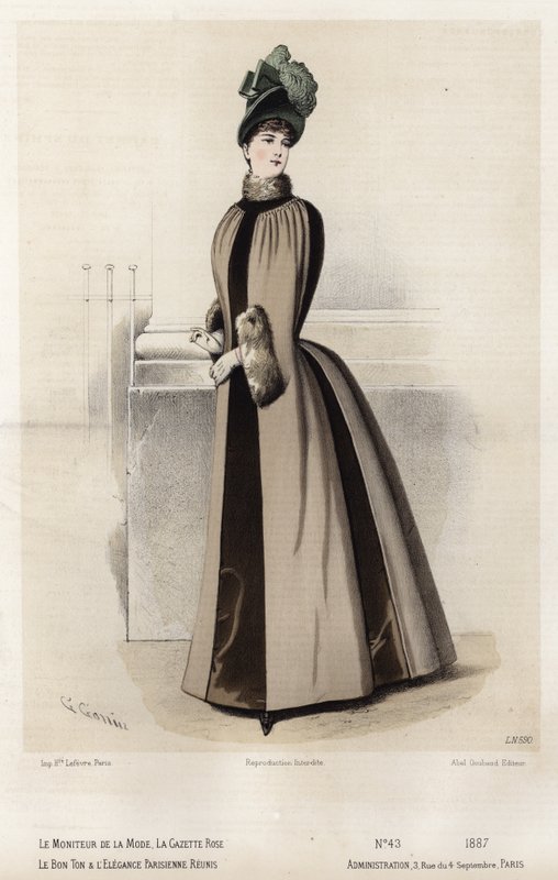 Tavola di moda francese, fine XIX secolo da French School