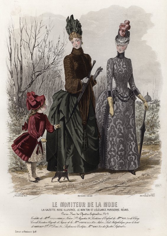 Tavola di moda francese, fine XIX secolo da French School