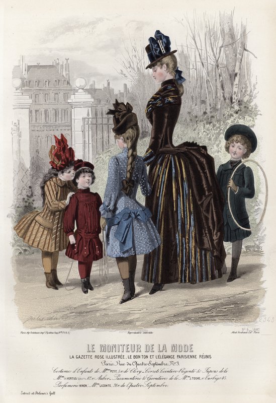 Tavola di moda francese, fine XIX secolo da French School