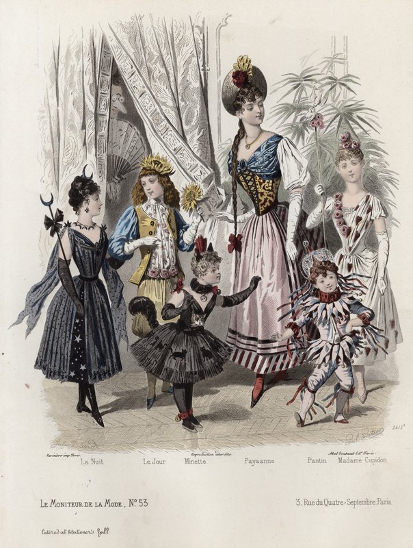 Tavola di moda francese, fine XIX secolo da French School