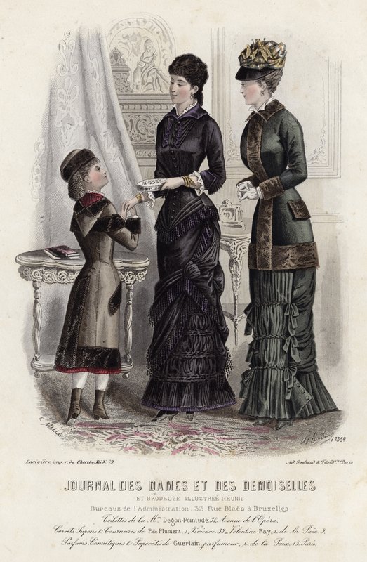 Tavola di moda francese, fine XIX secolo da French School