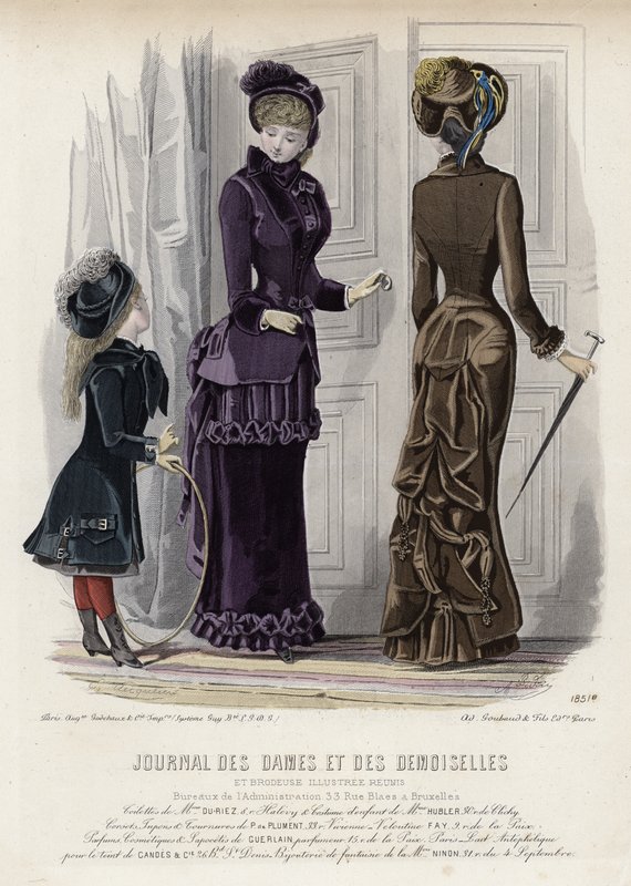 Tavola di moda francese, fine XIX secolo da French School