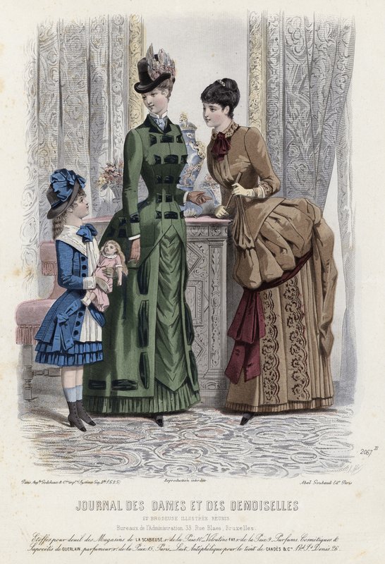 Tavola di moda francese, fine XIX secolo da French School
