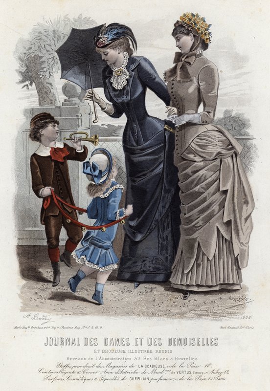 Tavola di moda francese, fine XIX secolo da French School