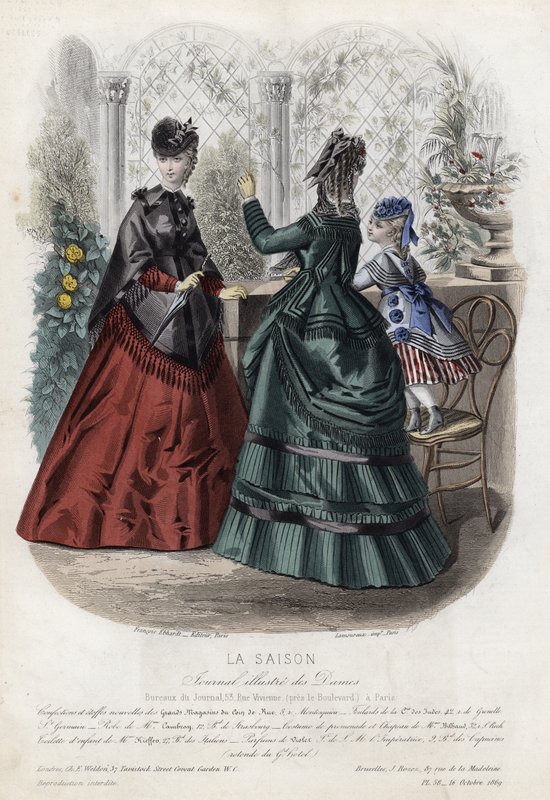 Tavola di moda francese, fine XIX secolo da French School