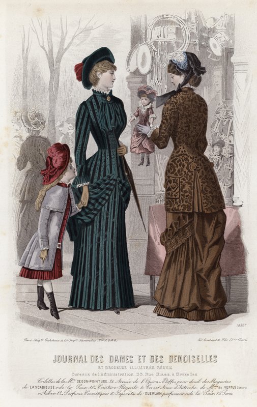 Tavola di moda francese, fine XIX secolo da French School