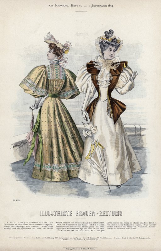 Tavola di moda francese, fine XIX secolo da French School