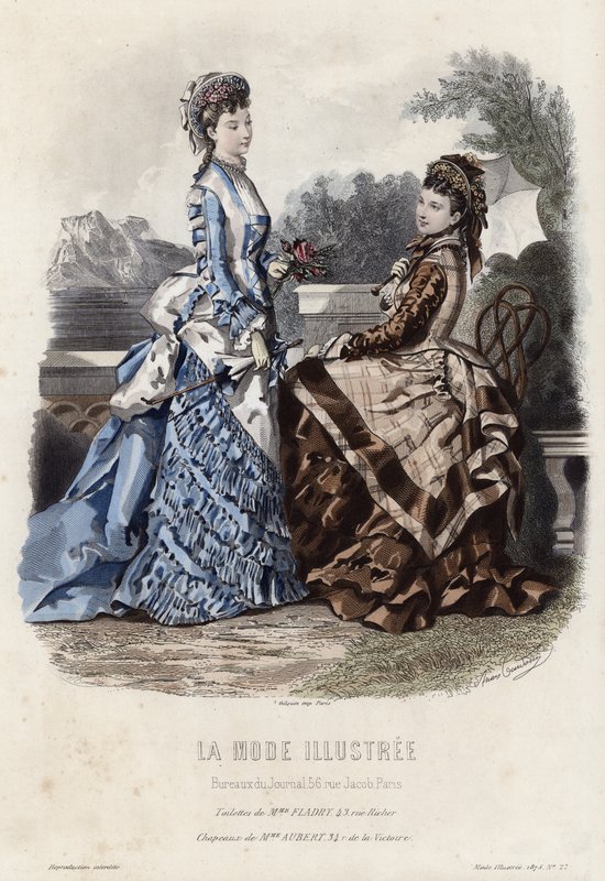 Tavola di moda francese, fine XIX secolo da French School