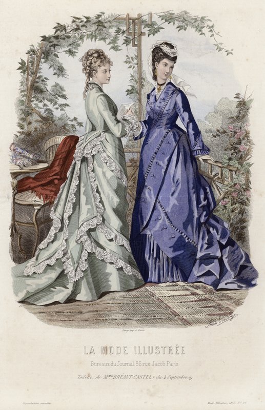 Tavola di moda francese, fine XIX secolo da French School
