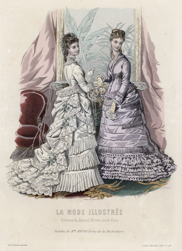 Tavola di moda francese, fine XIX secolo da French School