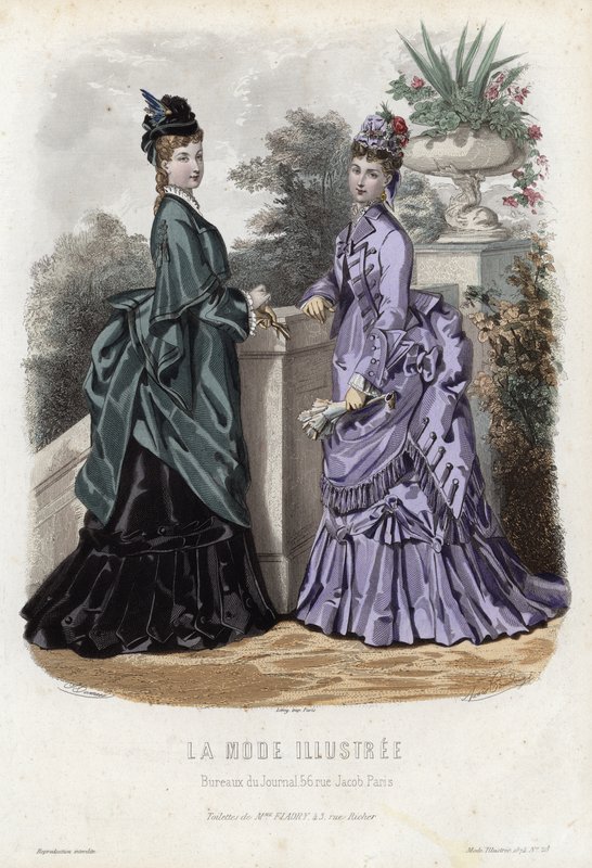 Tavola di moda francese, fine XIX secolo da French School