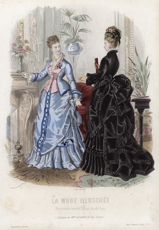 Tavola di moda francese, fine XIX secolo da French School