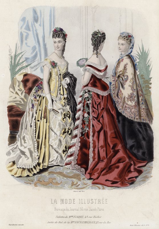 Tavola di moda francese, fine XIX secolo da French School