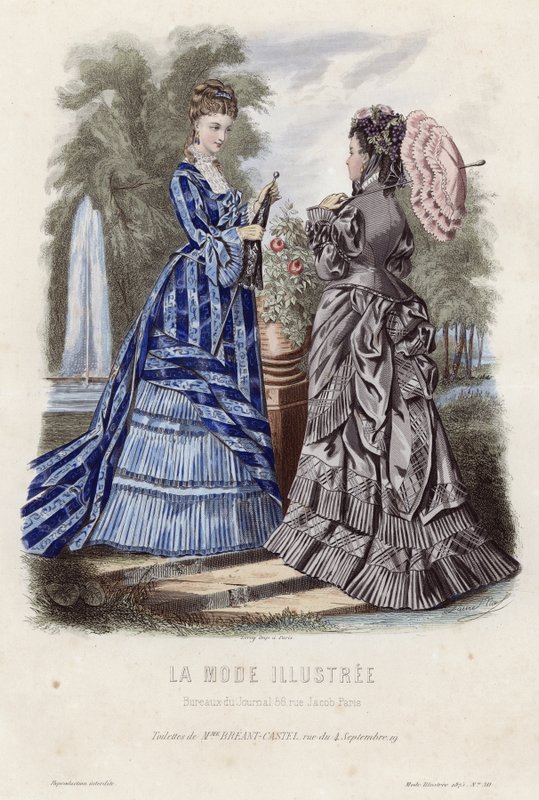 Tavola di moda francese, fine XIX secolo da French School