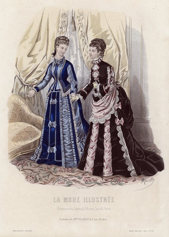 Tavola di moda francese, fine XIX secolo da French School