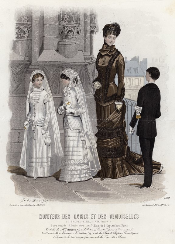 Tavola di moda francese, fine XIX secolo da French School